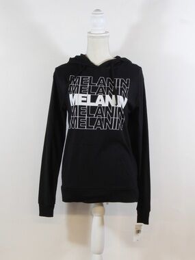 Mighty Fine MELANIN Graphic Black Hoodie NWT